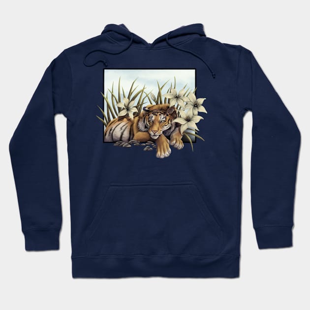 Tiger Lilies Hoodie by GnarlyBones